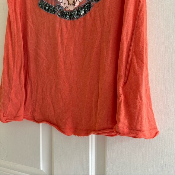 Free People Sundown Las Vegas Graphic Boho Tank Sequin - Picture 4 of 9